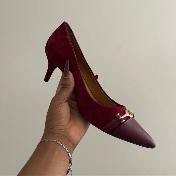 Coach Lauri Lux Suede heel - Picture 1 of 6